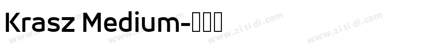 Krasz Medium字体转换
